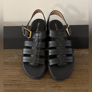 Black Strappy Cole Haan Sandals